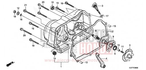 PANNEAU CARTER-MOTEUR D. CRF70FC de 2012
